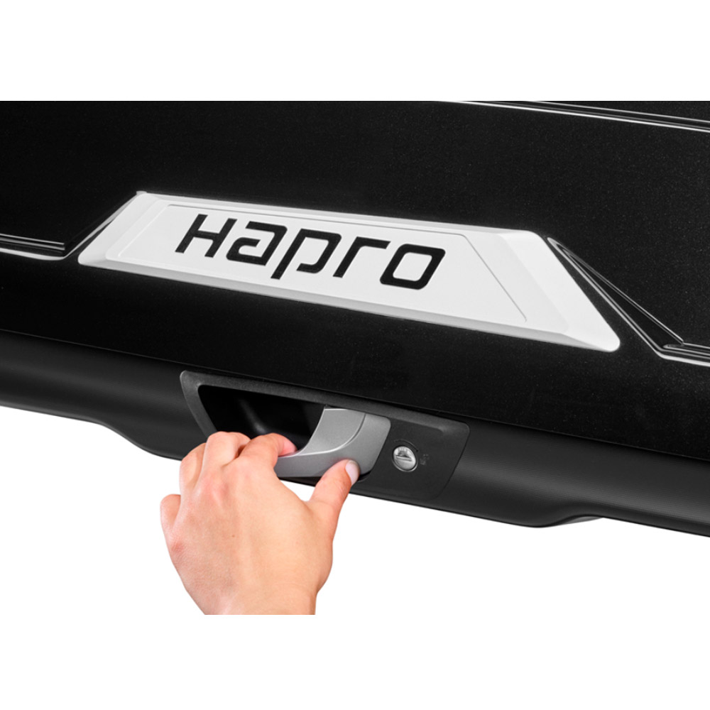 Автомобильный бокс Hapro Trivor, 640 л, черный матовый. Hapro Россия