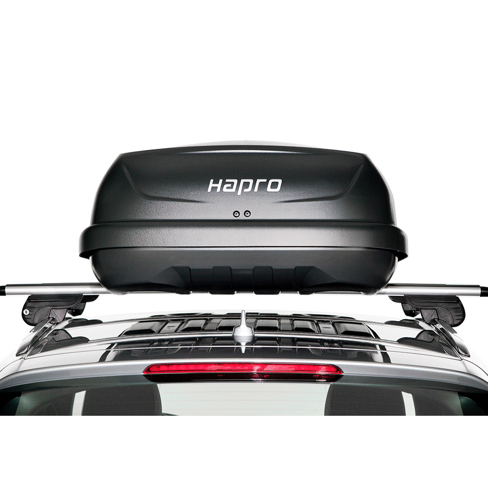 Автомобильный бокс Hapro Traxer 8.6, 530 л, черный матовый. Hapro Россия